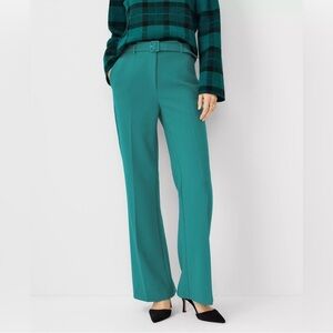 NWT Ann Taylor Green Belted Boot Pant